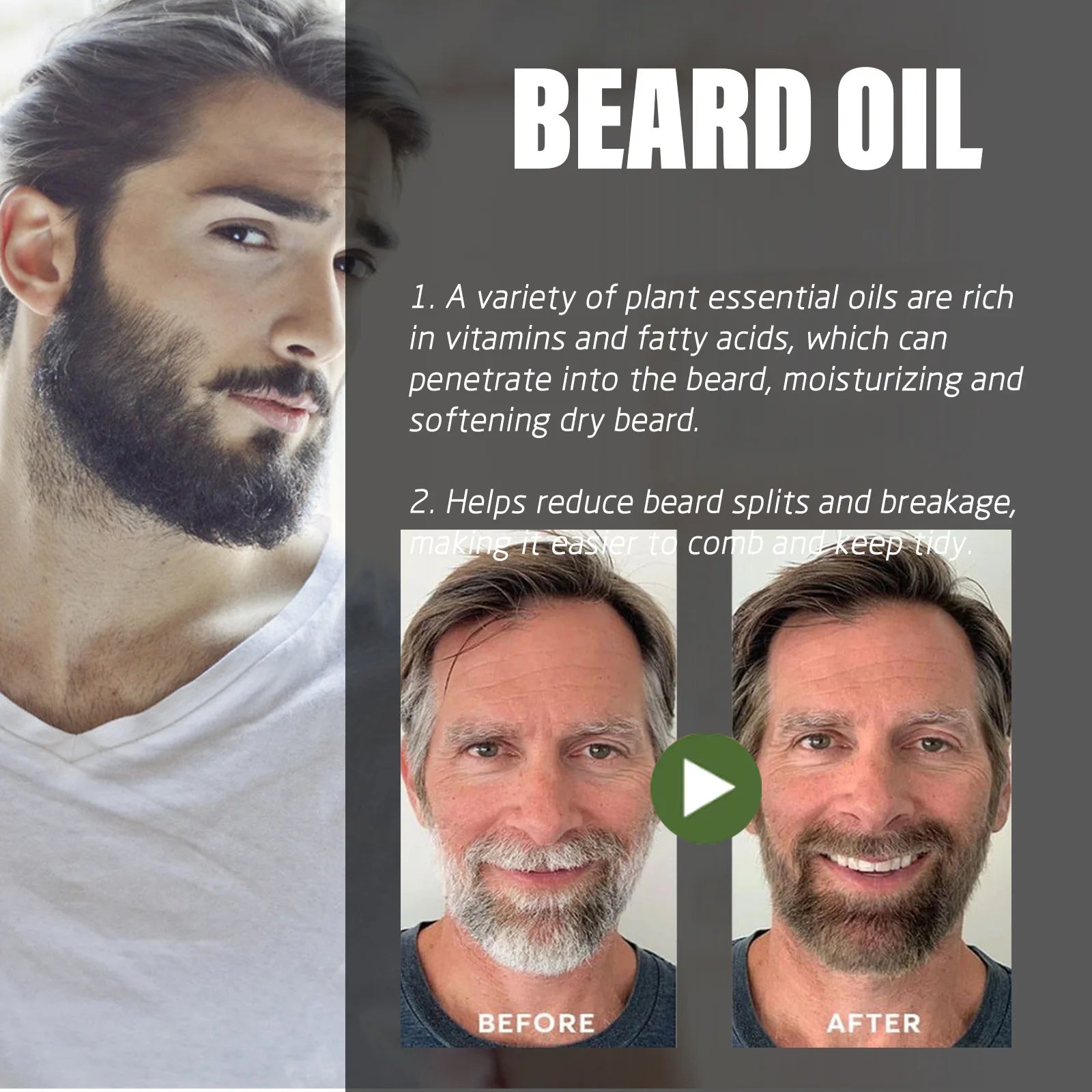 30ml Beard Care Oil Shaping Men'S Facial Styling
