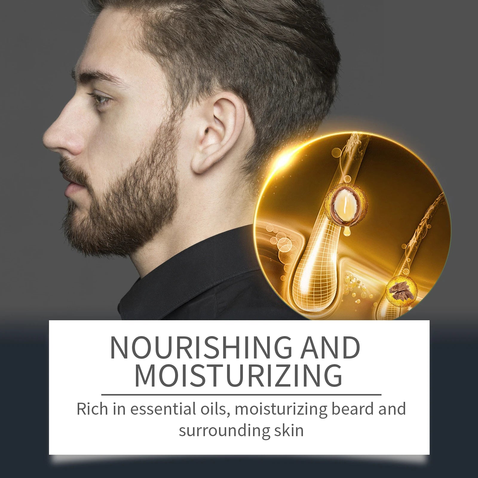 1set Men Sandalwood Beard Care Set