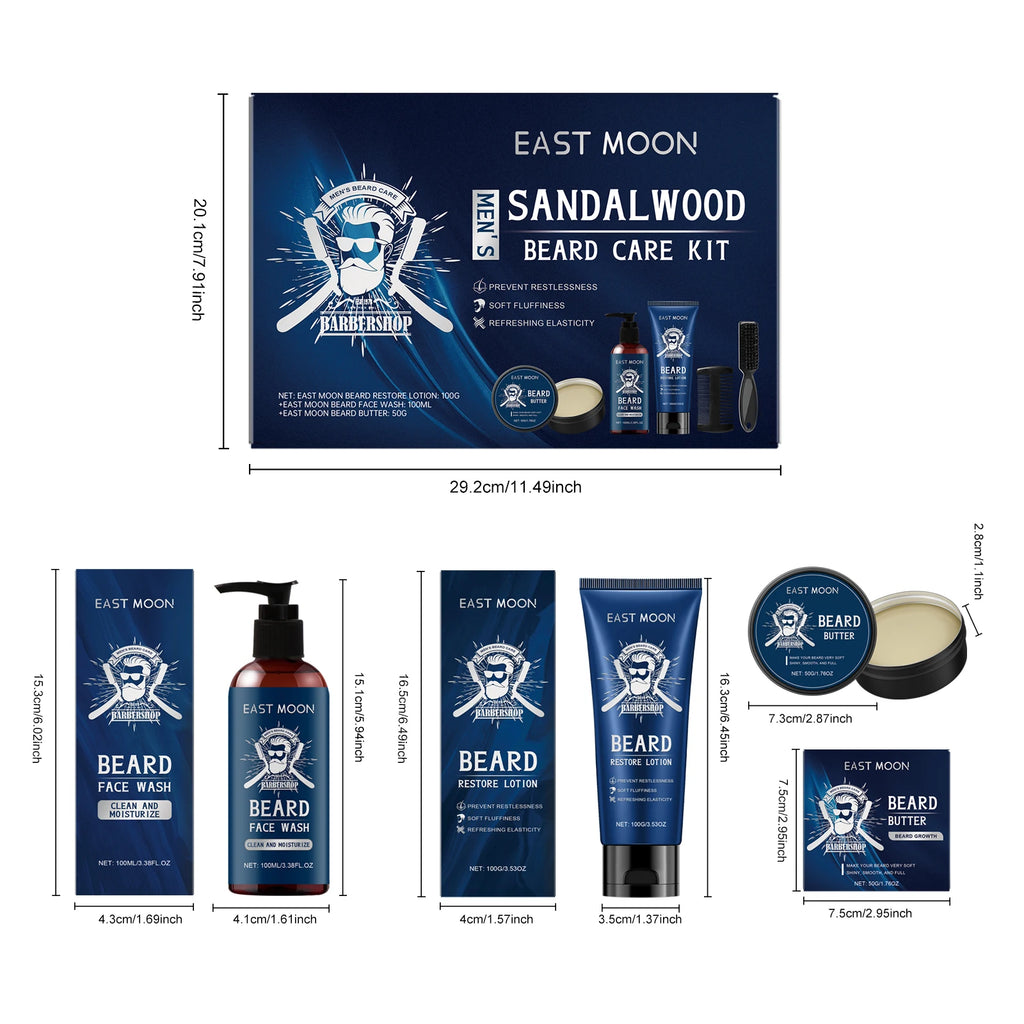 1set Men Sandalwood Beard Care