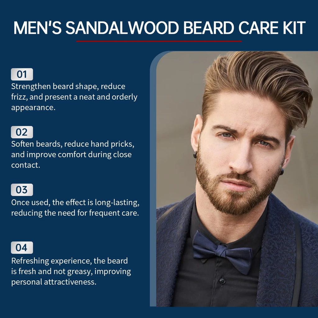 1set Men Sandalwood Beard Care