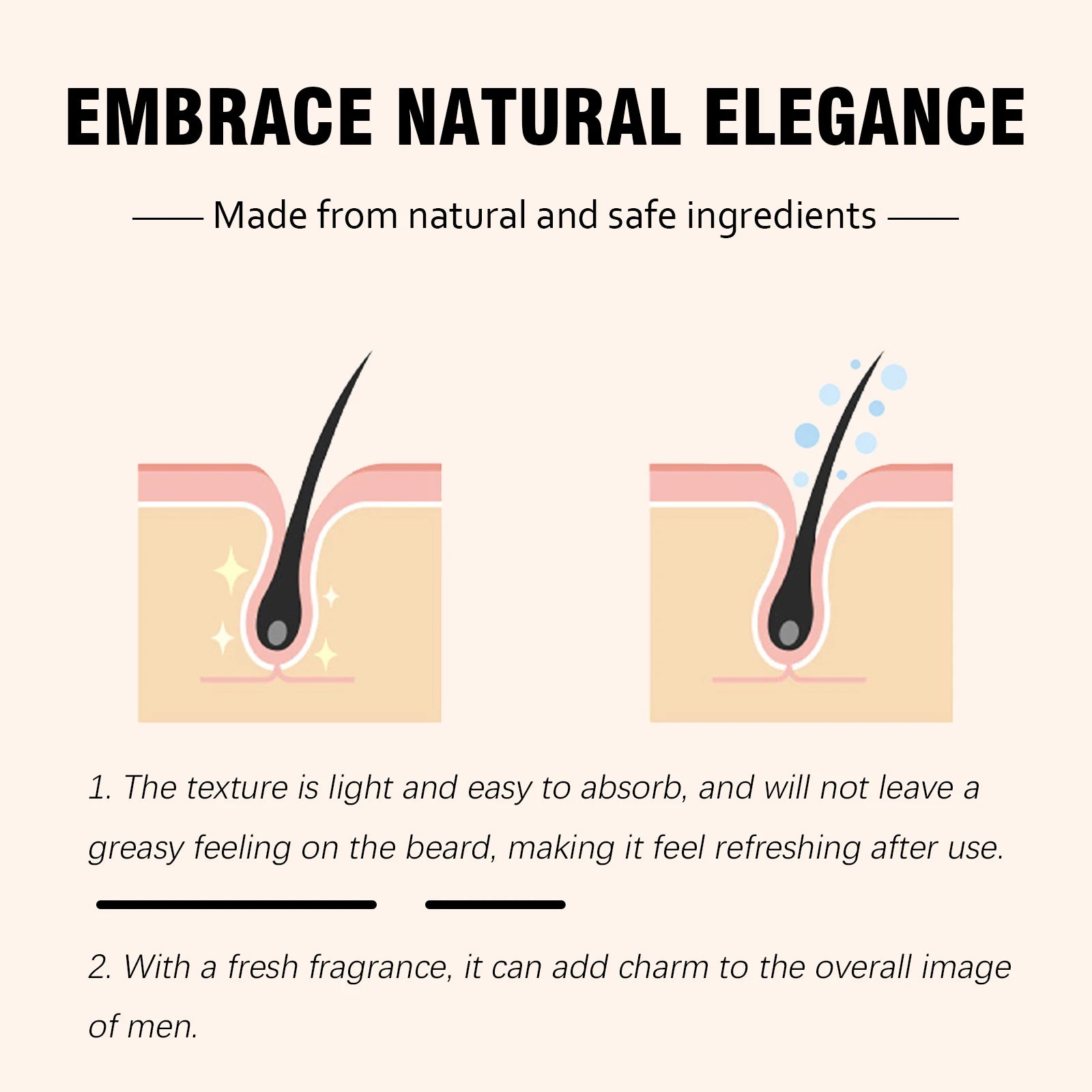 30ml Beard Care Oil Shaping Men'S Facial Styling