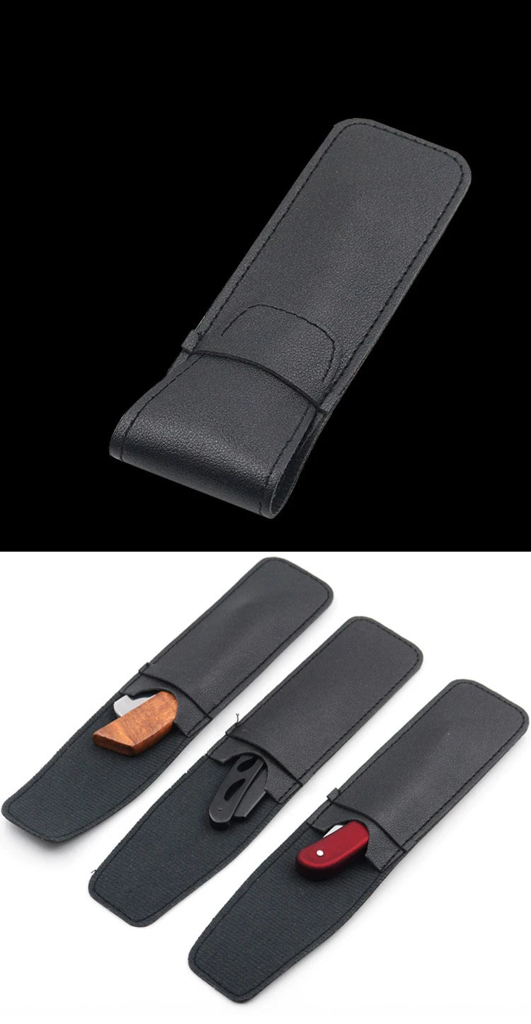 Tan wood handle blade shaving razors