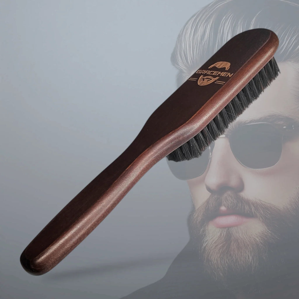 Gracemen Dark Retro Beard Brush