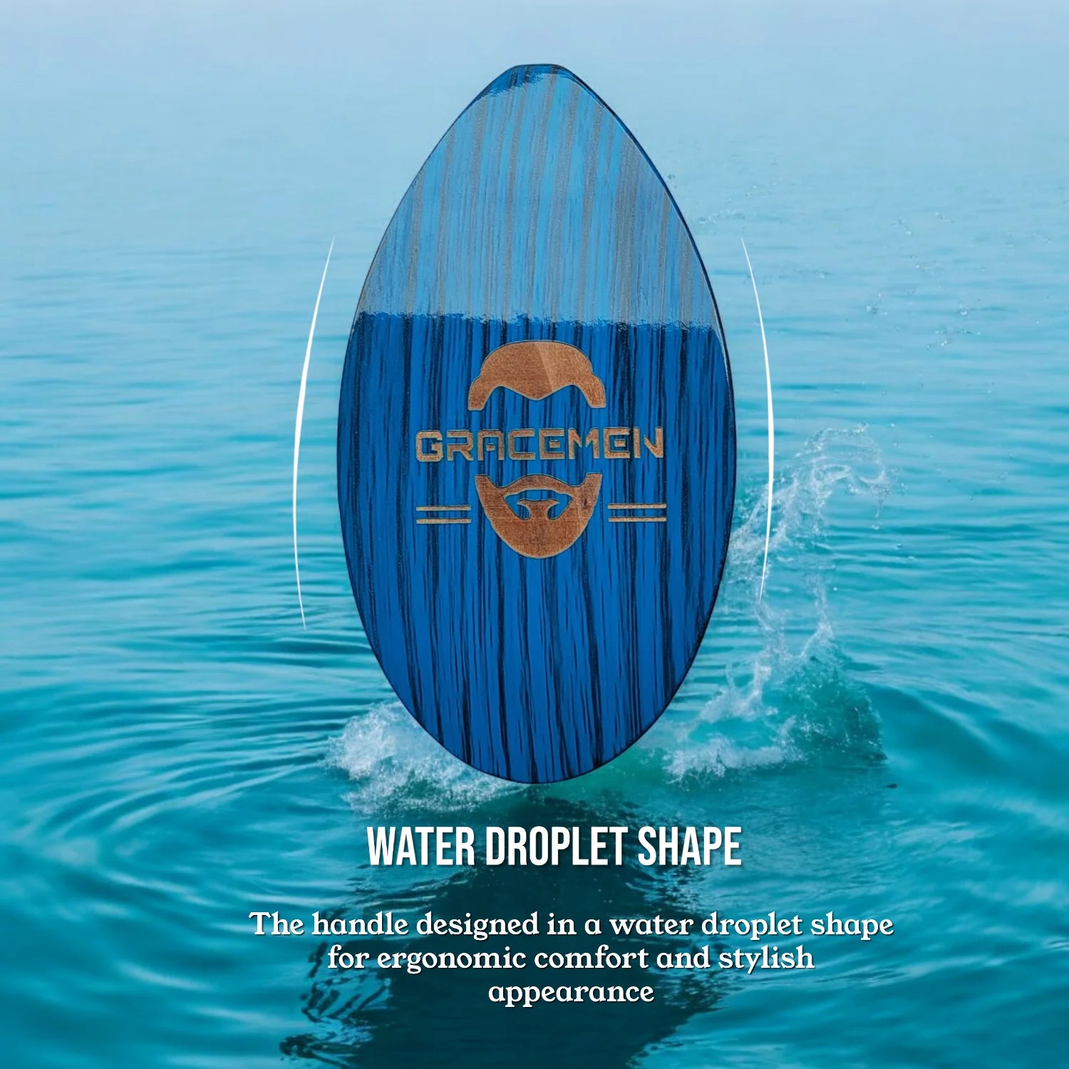 360 Wave Brush Water Droplet Shape