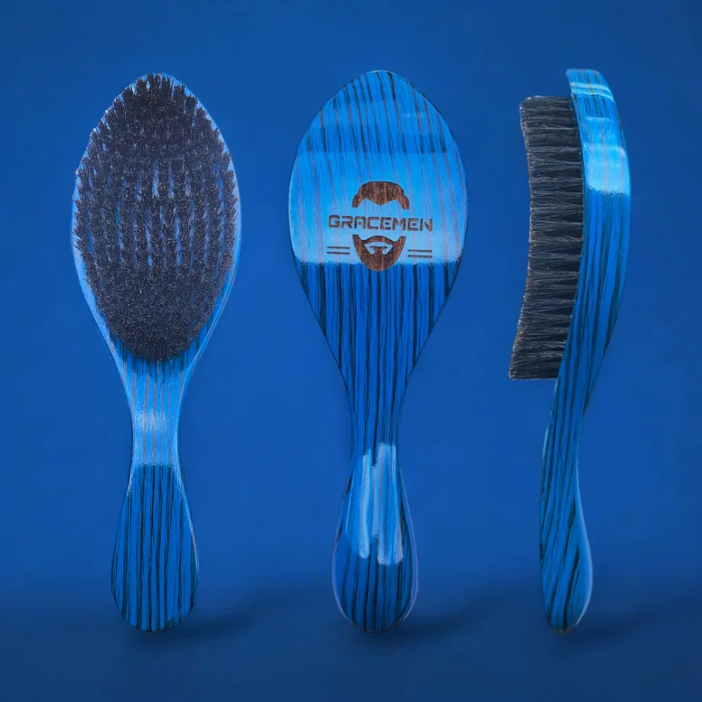 360 Wave Brush for Men Premium Curved