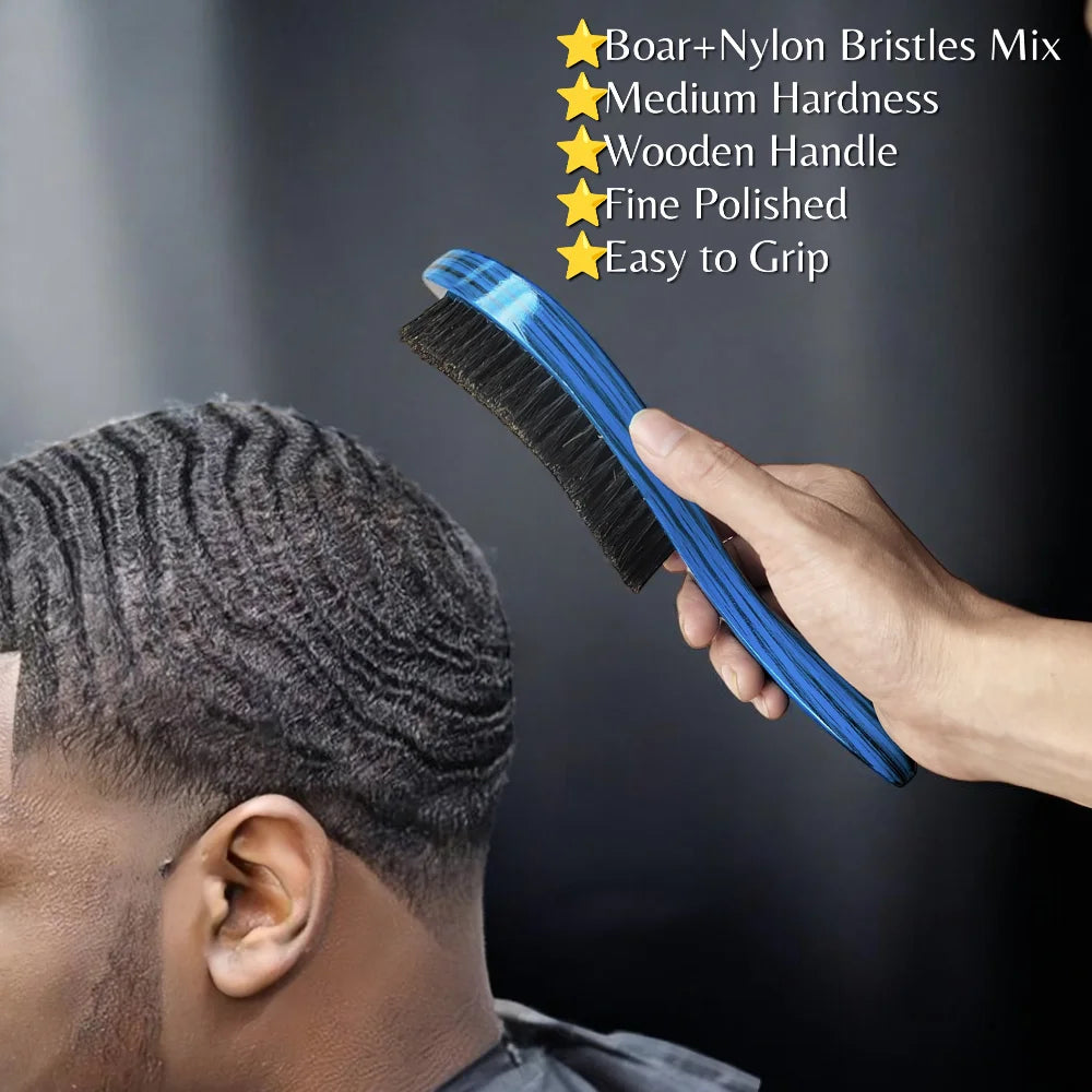 360 Wave Brush for Men Premium Curved