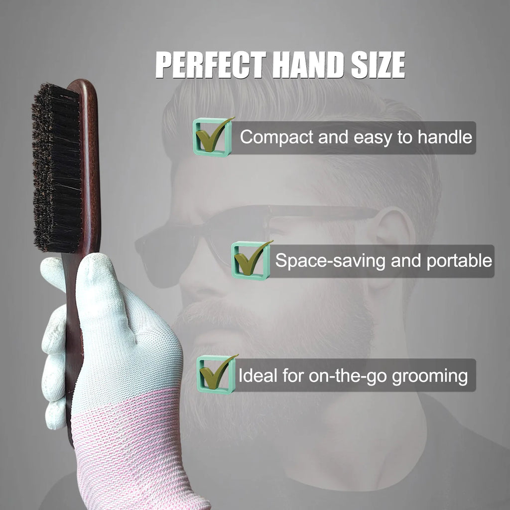 Beard Brush Retro Wood Handle