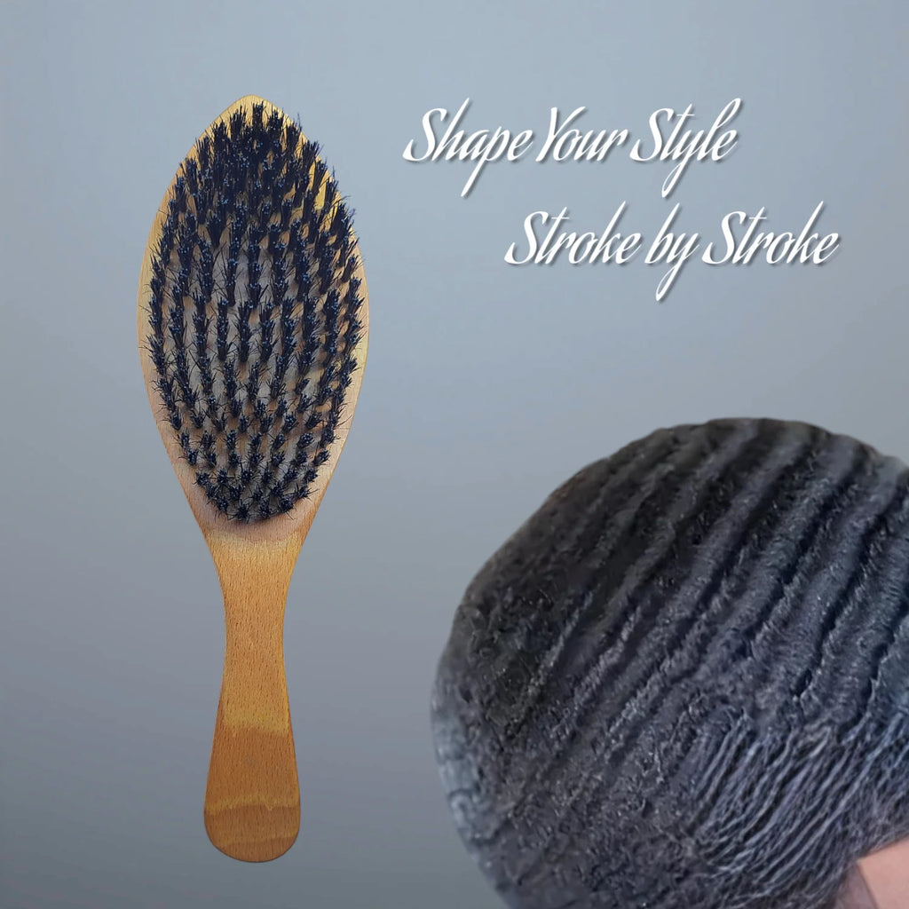 360 Wave Brush 100% Boar Bristle