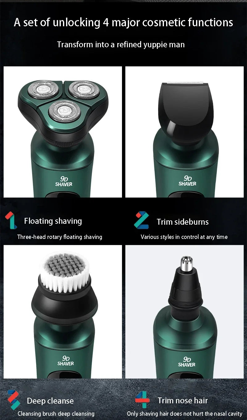 Smart Electric Shaver LCD Digital Display