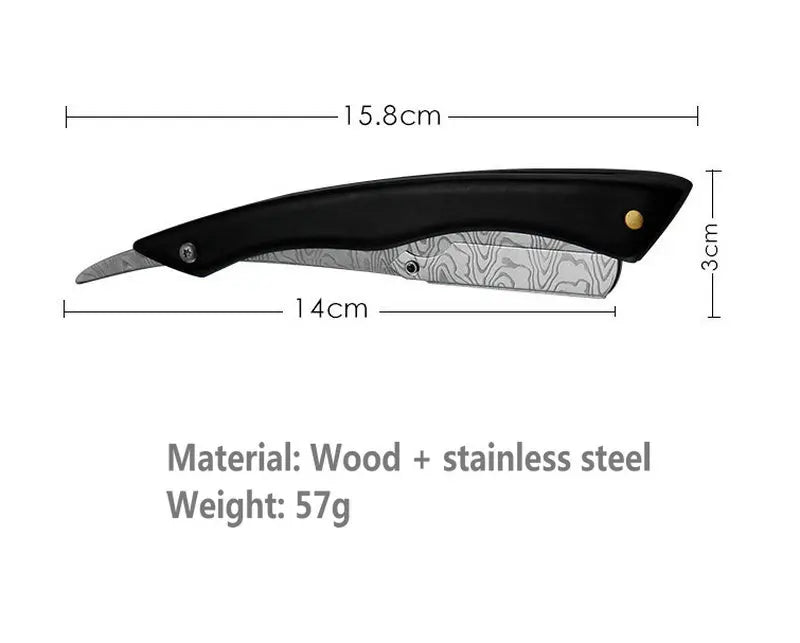 1P Stainless Steel Folding Shave Knife