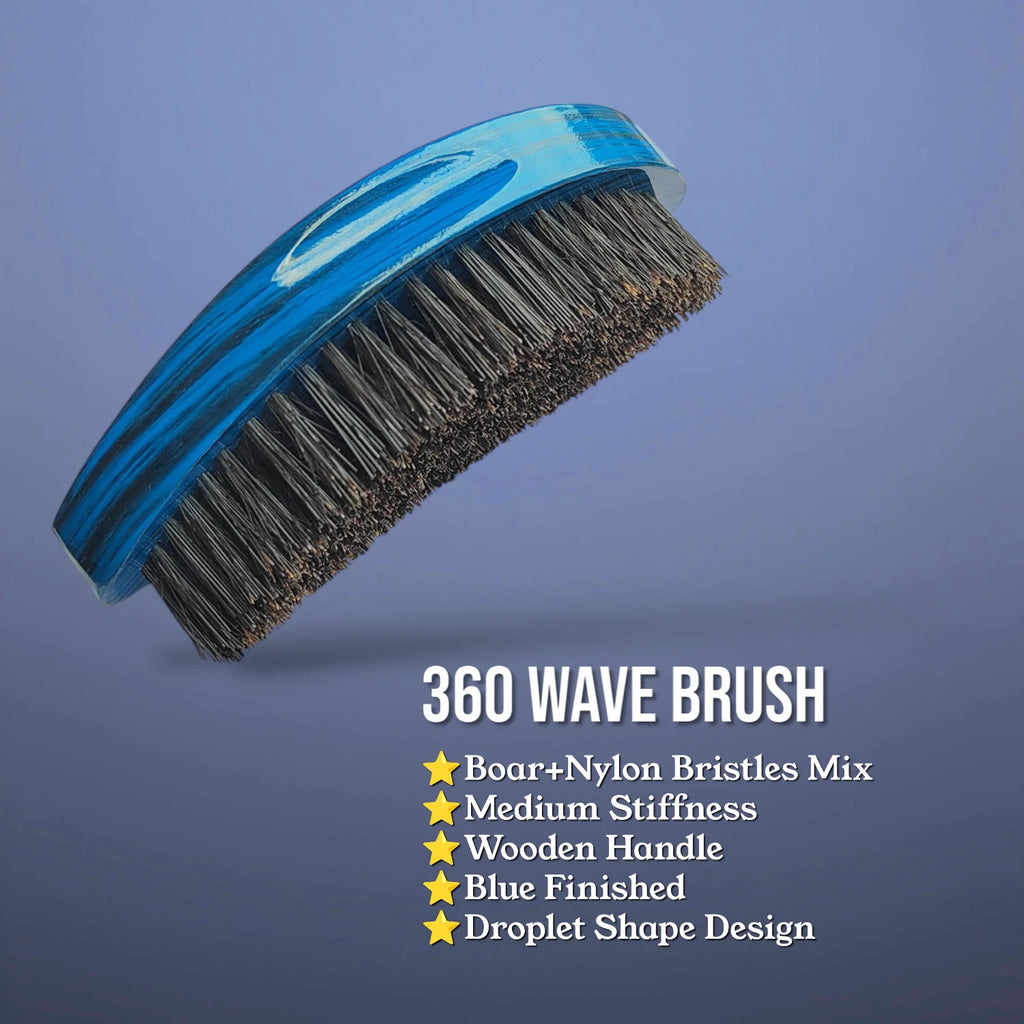 360 Wave Brush Water Droplet Shape
