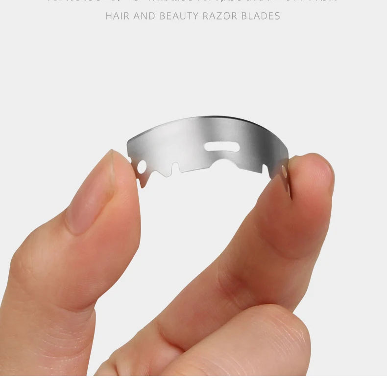 Tan wood handle blade shaving razors