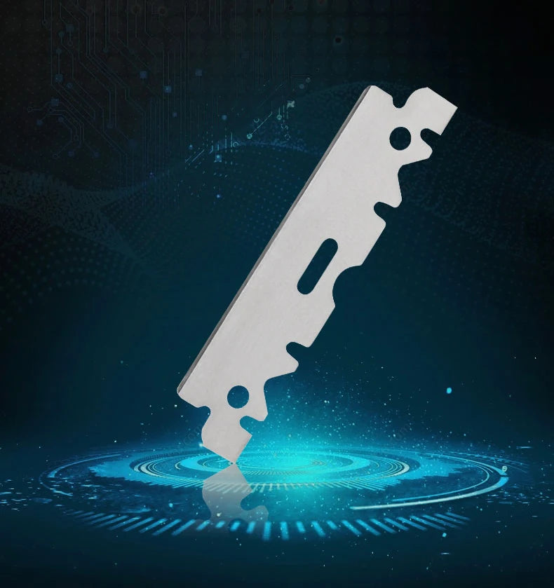 Tan wood handle blade shaving razors