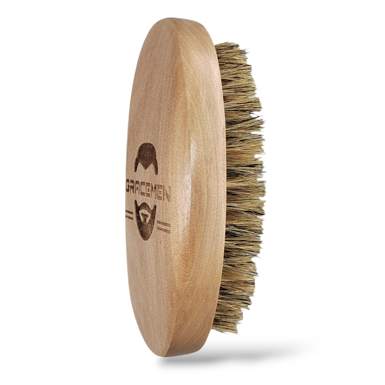 Beard Brush 100% Boar Bristles and Natrual Wooden Handle
