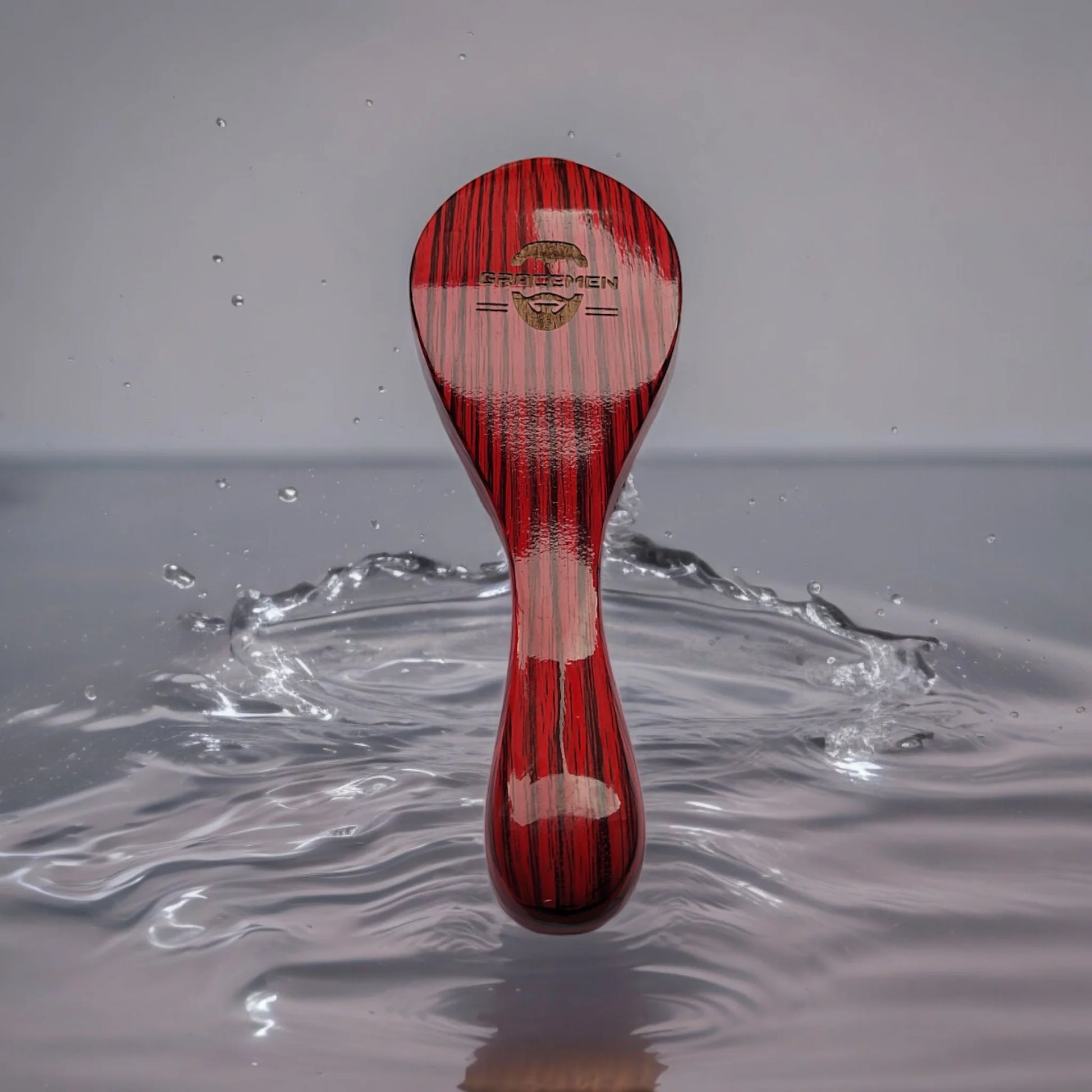 360° Wave Brush Red Color Wooden