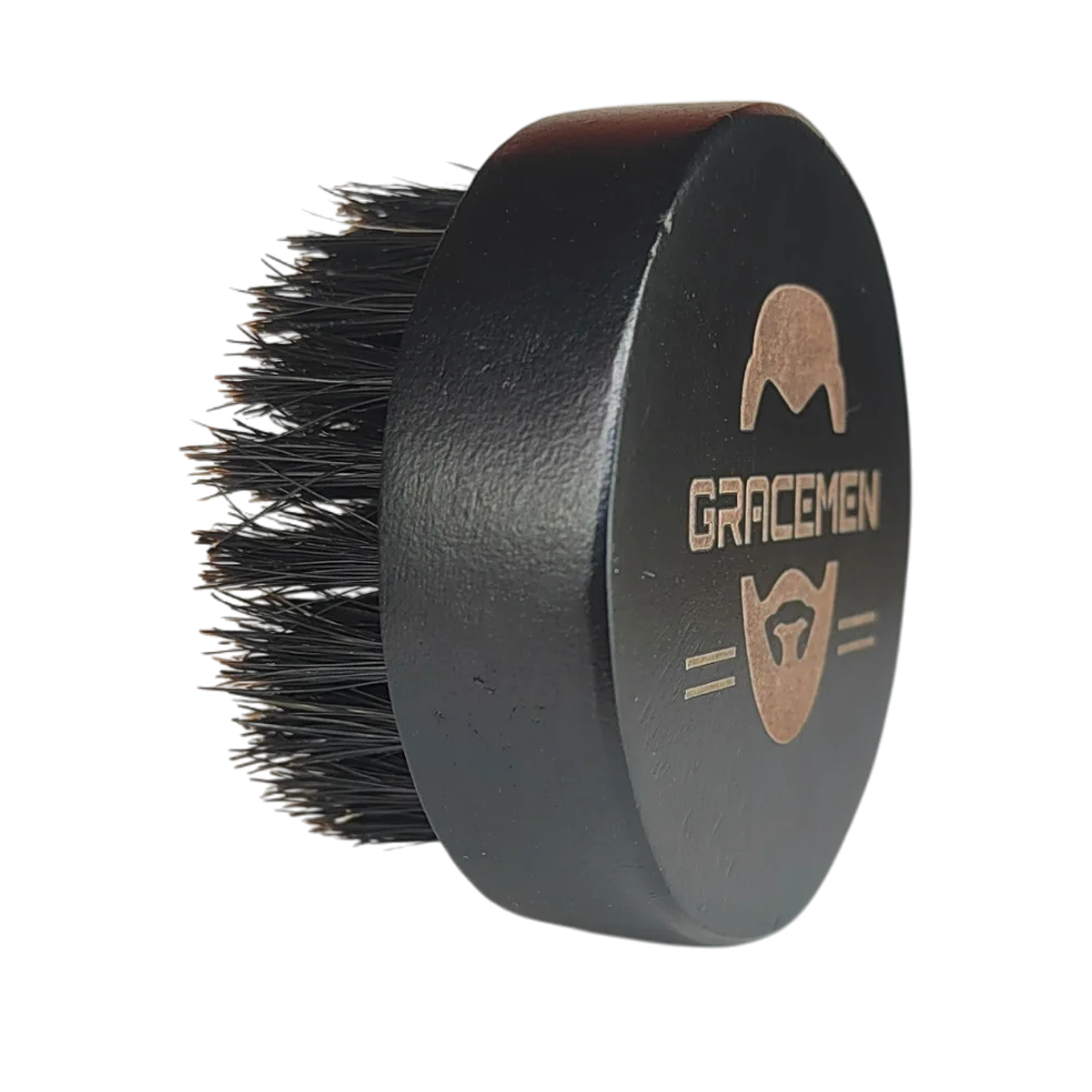 Black Beard Brush Grooming Facial Brush