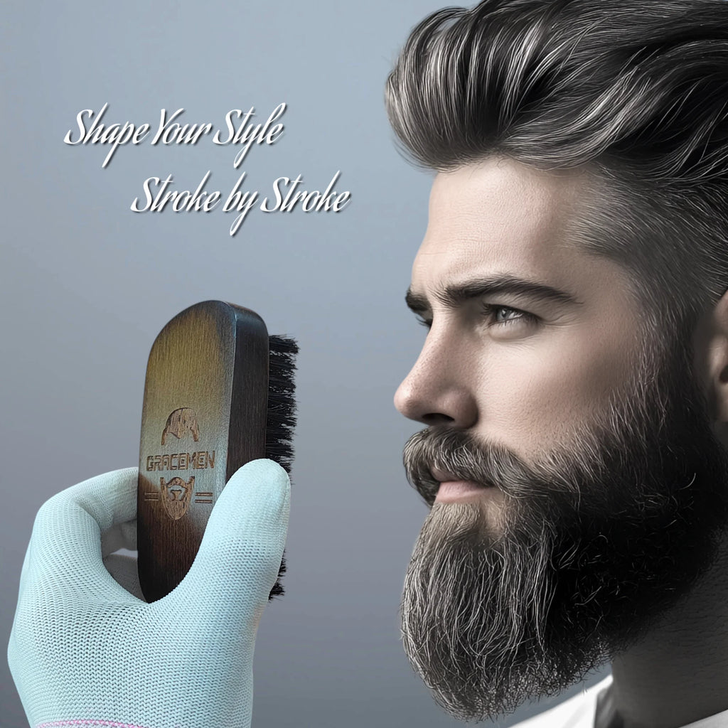 Premium Retro Beard Brush