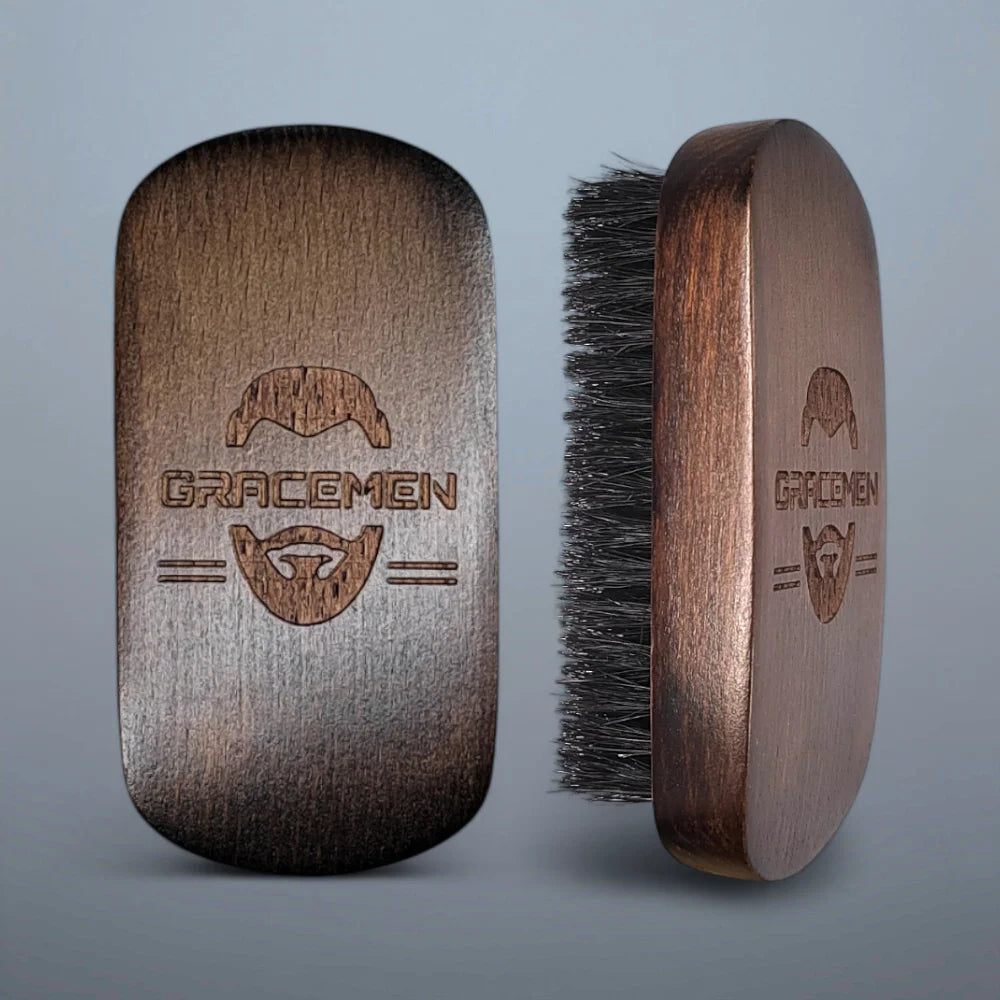 Retro Beard Brush Grooming Facial Brush