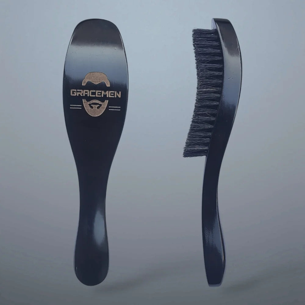 Boar Bristle Beard Brush Black