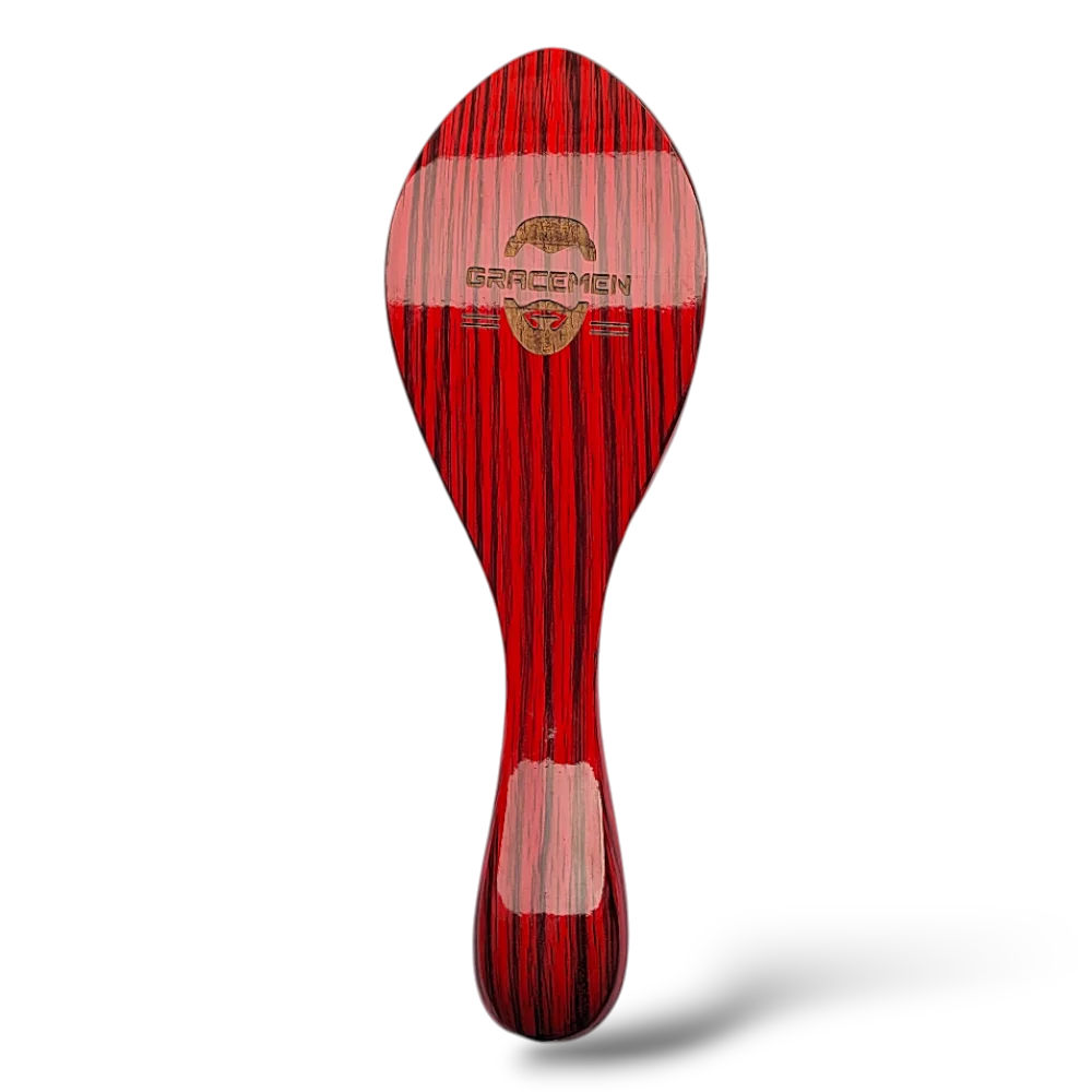 360° Wave Brush Red Color Wooden