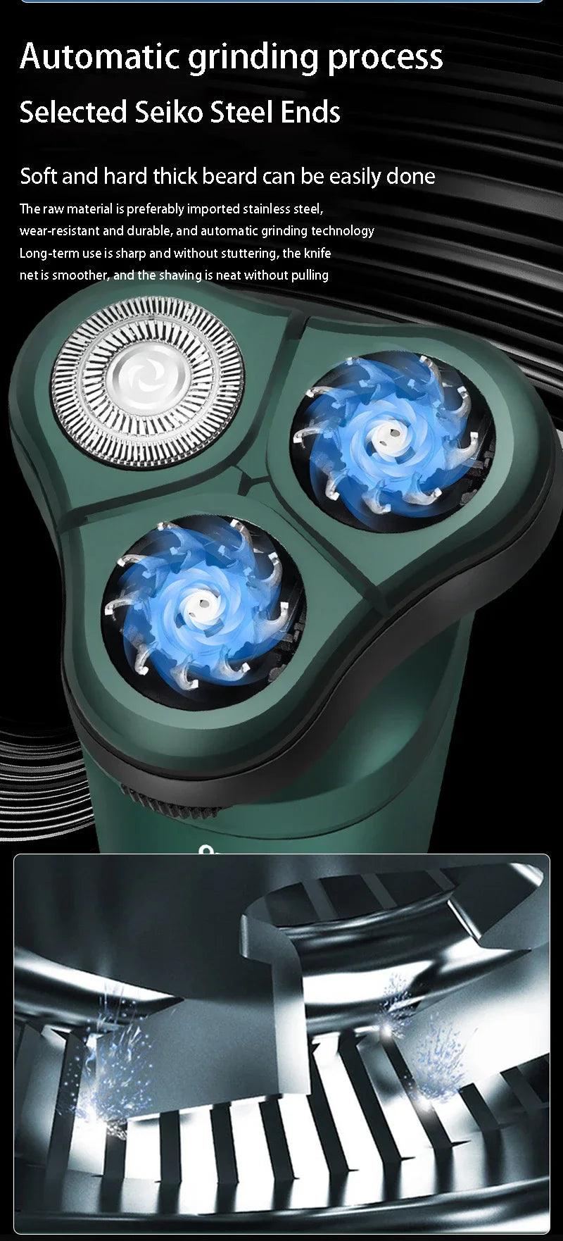 Smart Electric Shaver LCD Digital Display