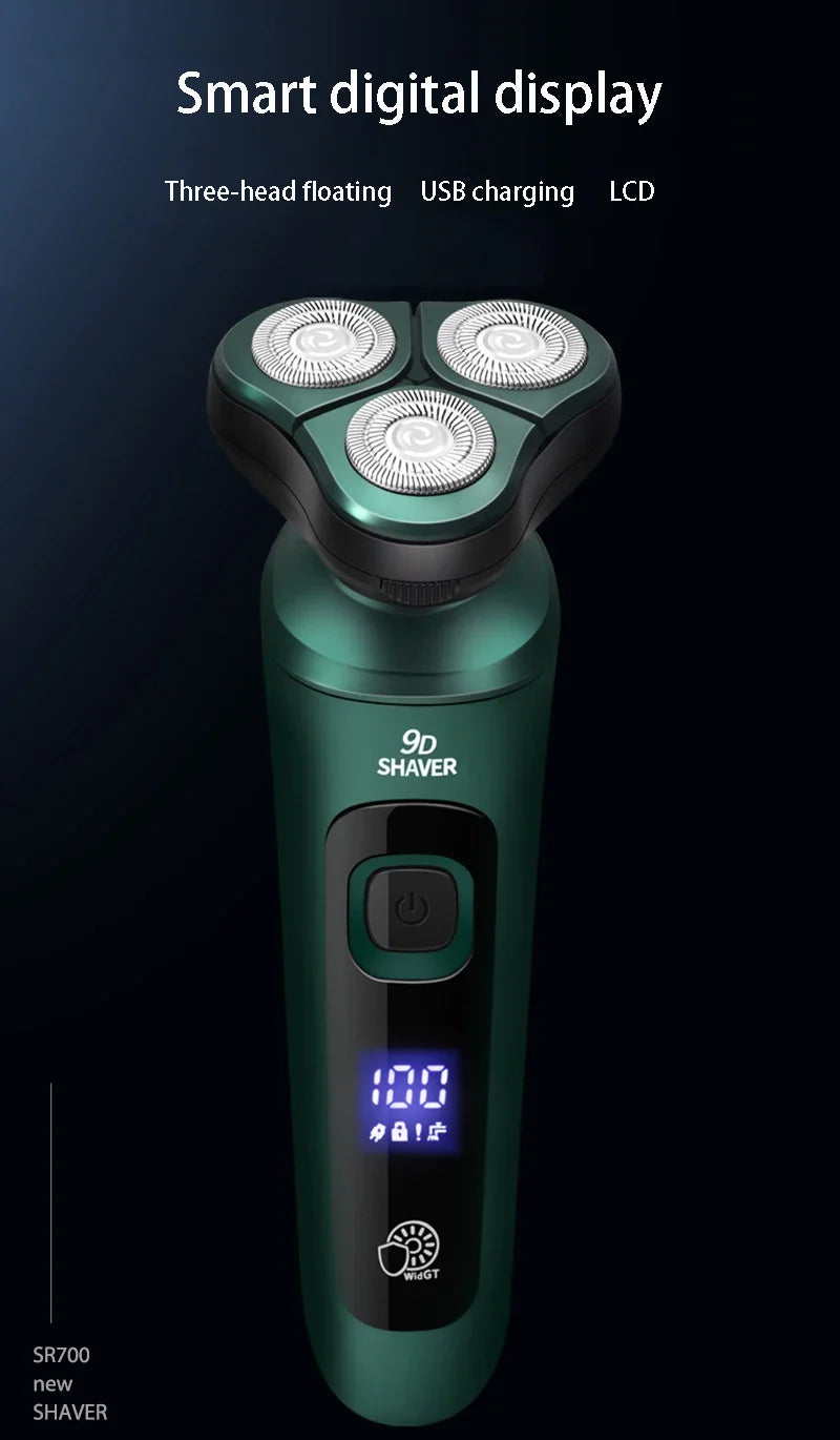 Smart Electric Shaver LCD Digital Display