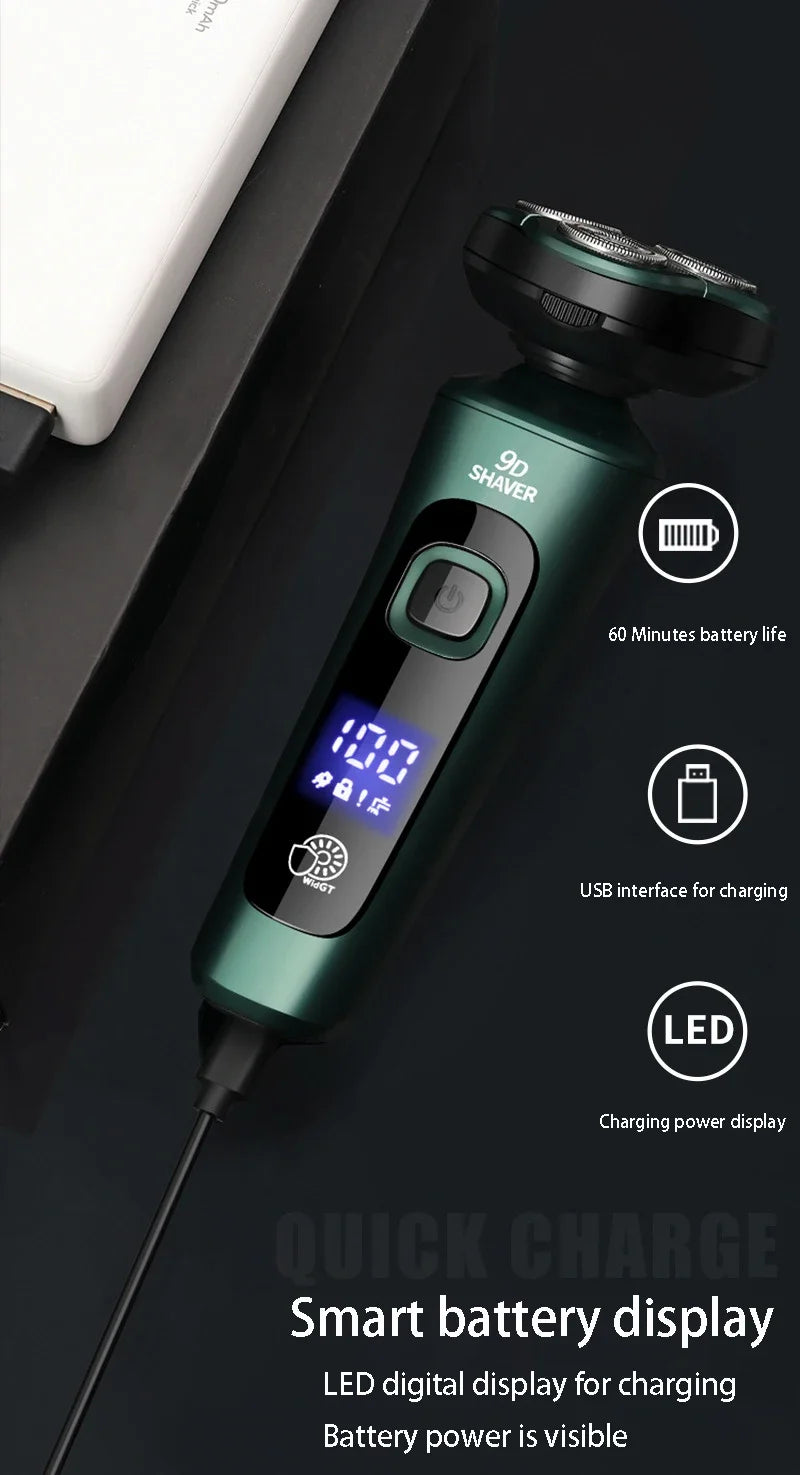 Smart Electric Shaver LCD Digital Display