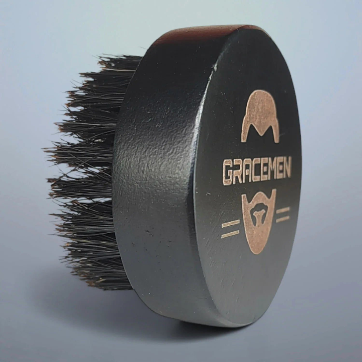 Black Beard Brush Grooming Facial Brush