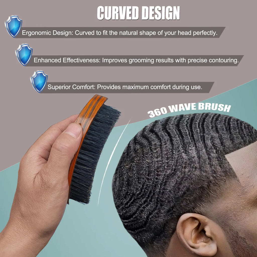 360 Wave Brush Water Droplet Shape