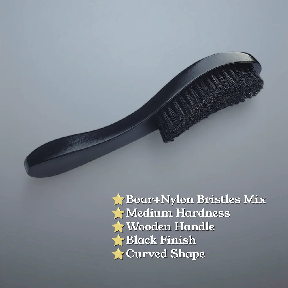 Boar Bristle Beard Brush Black