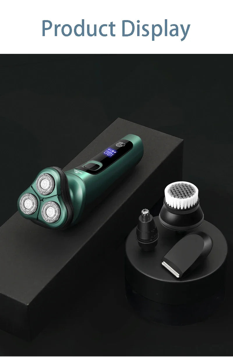 Smart Electric Shaver LCD Digital Display