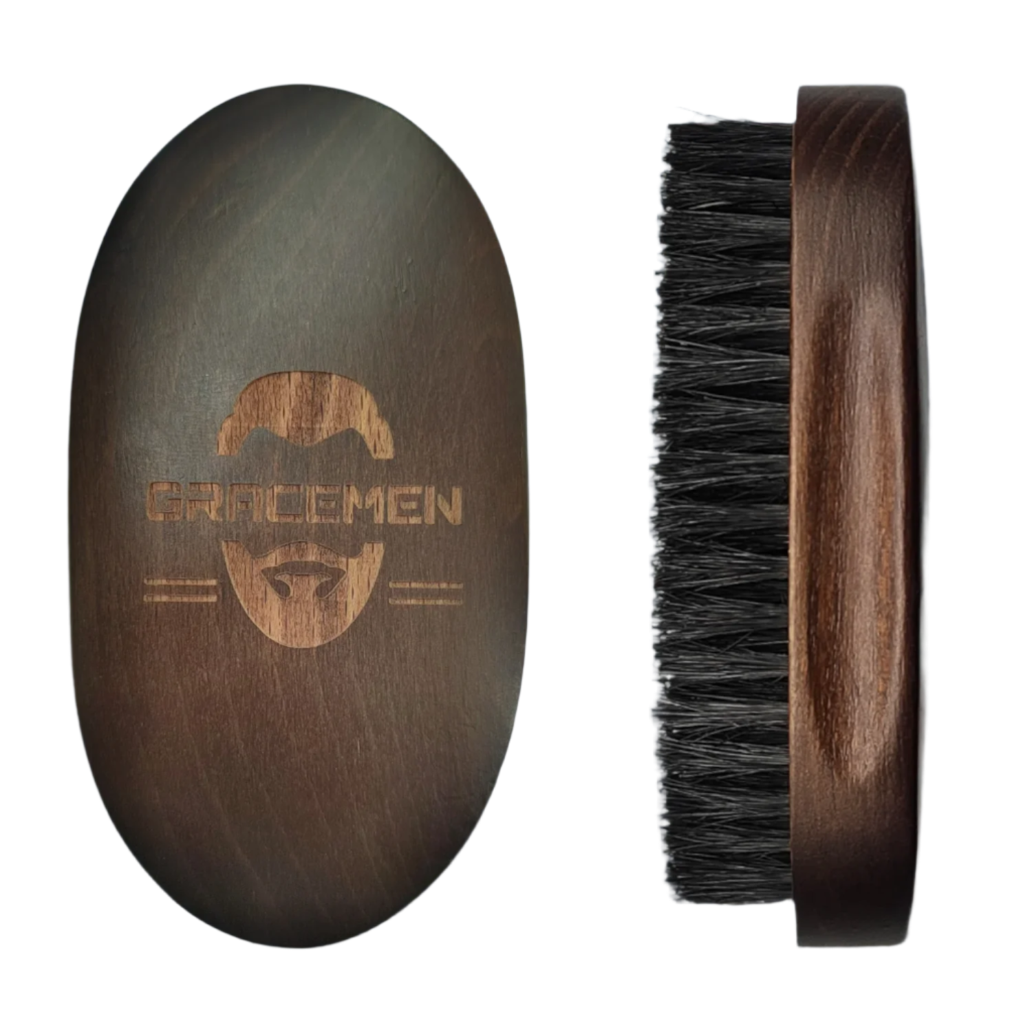 Premium Dark Retro Beard Brush