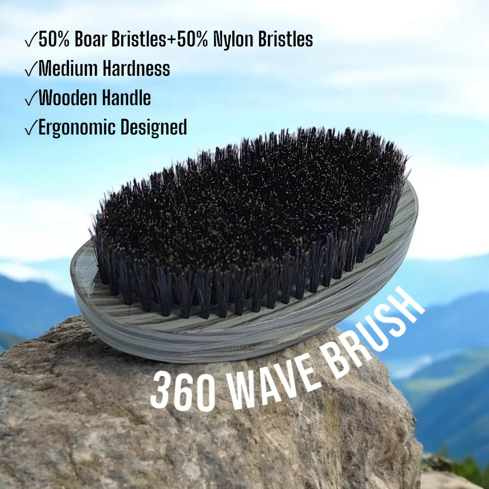 Wave Brush 360 Grooming Brush for Wave Hairs