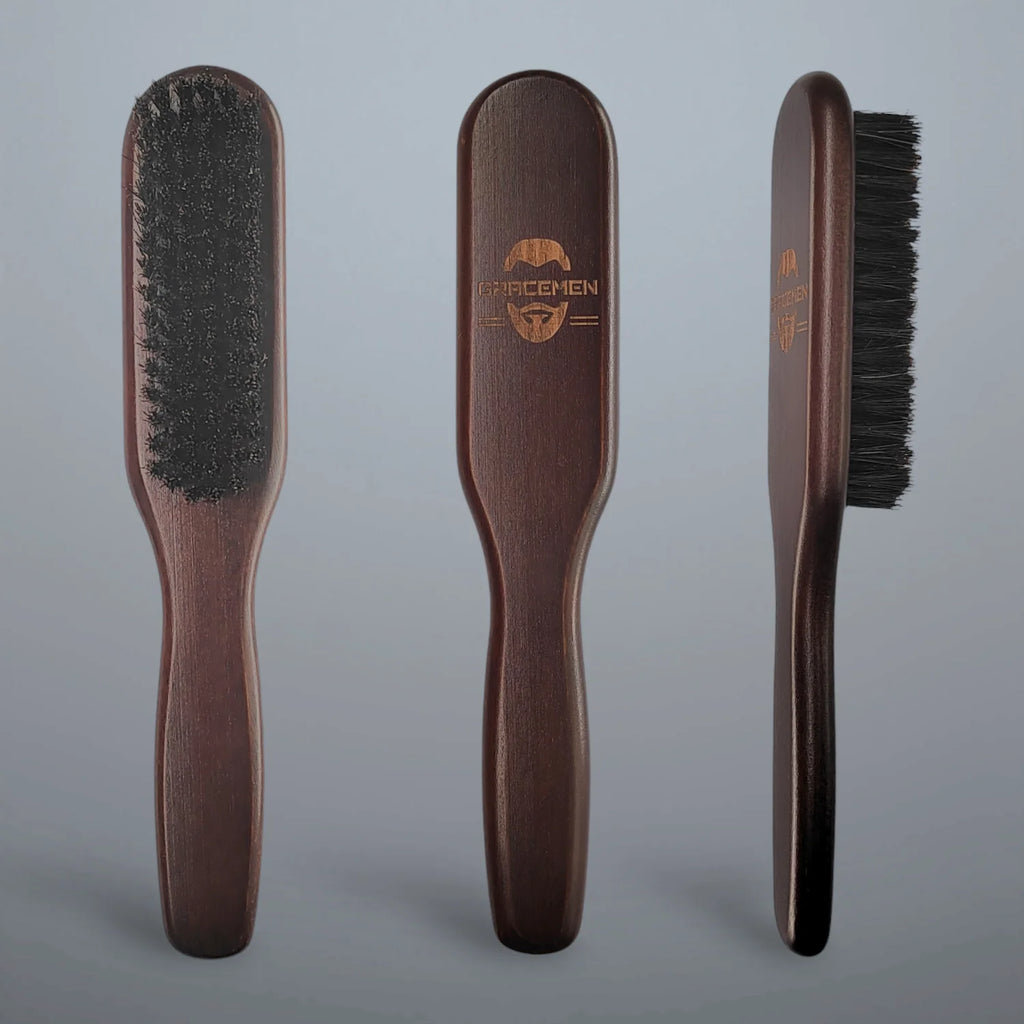 Beard Brush Retro Wood Handle